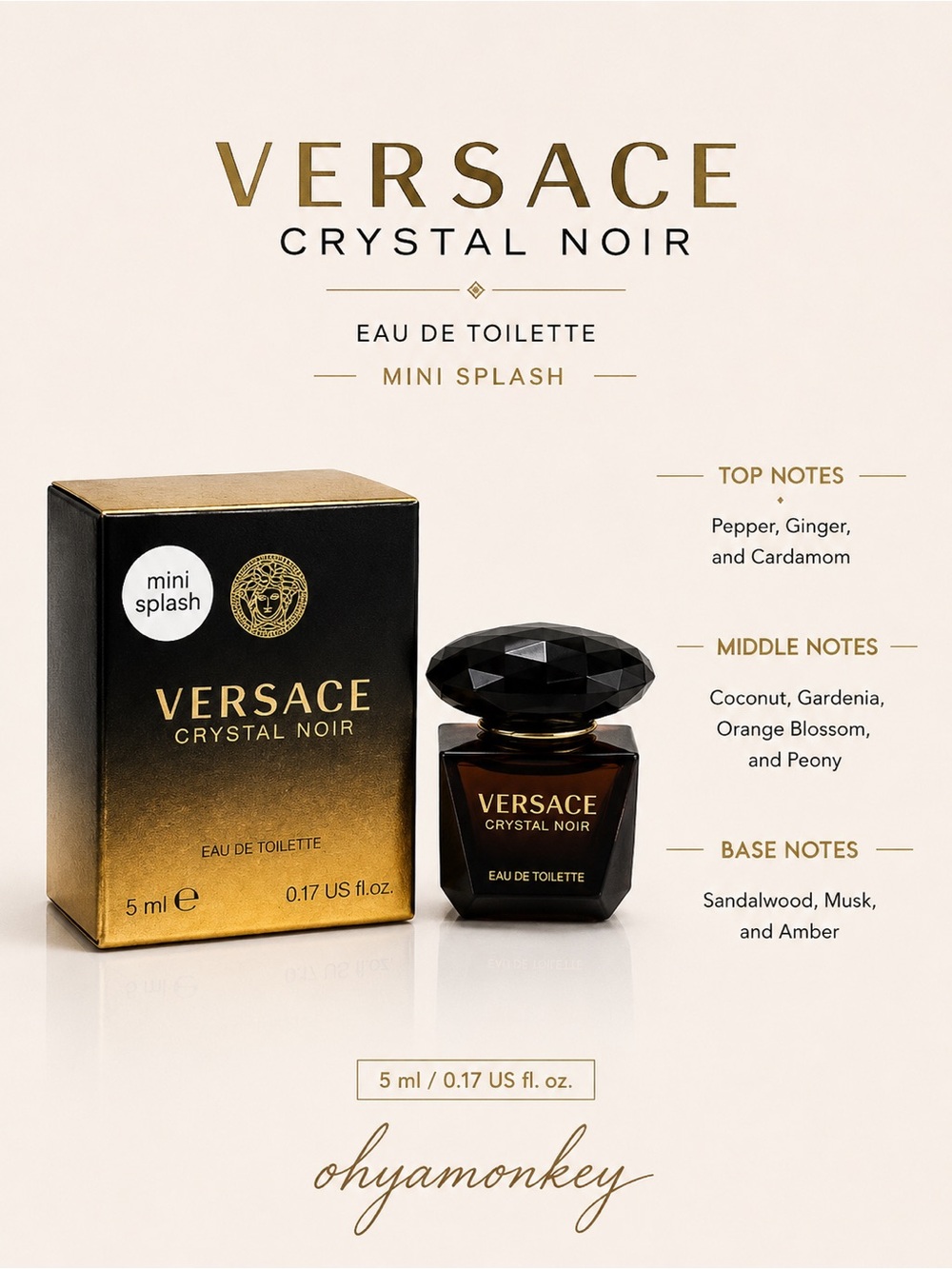 Versace Crystal Noir Mini Dabber Size 5ml